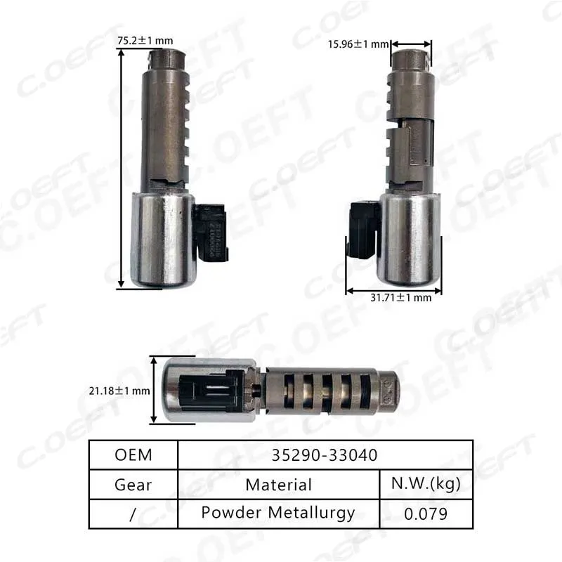 For Toyota Highlander U660 Transmission Solenoid valve(Line Pressure) 35290-33040