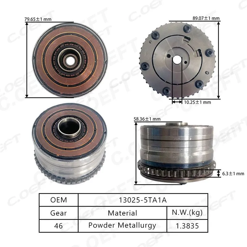 For Nissan VVT Timing Gear 13025-5TA1A 6 screws