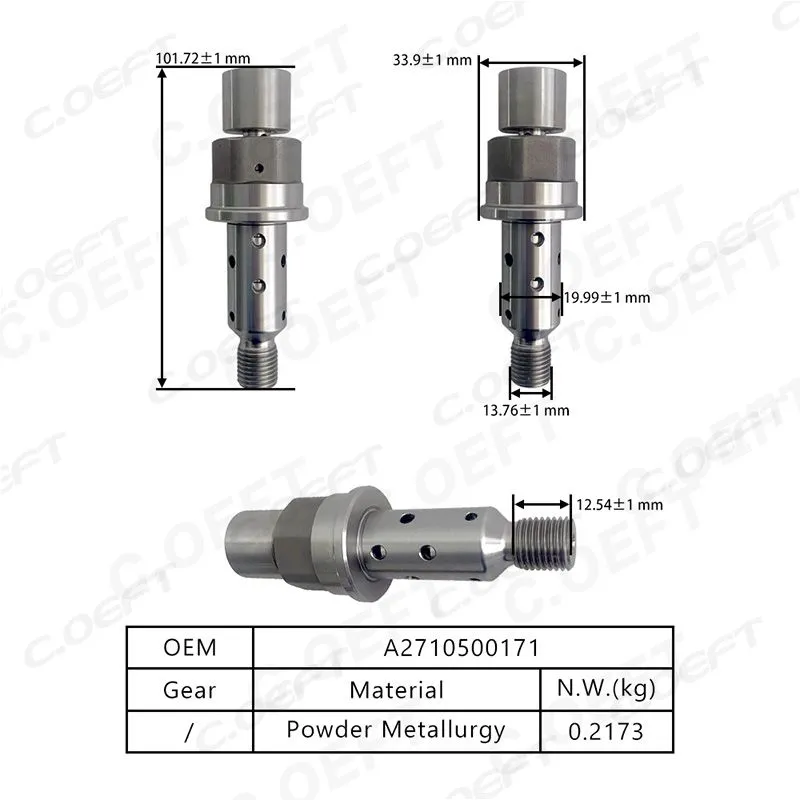 For Old Mercedes M271 engine Center Screw 2710500171