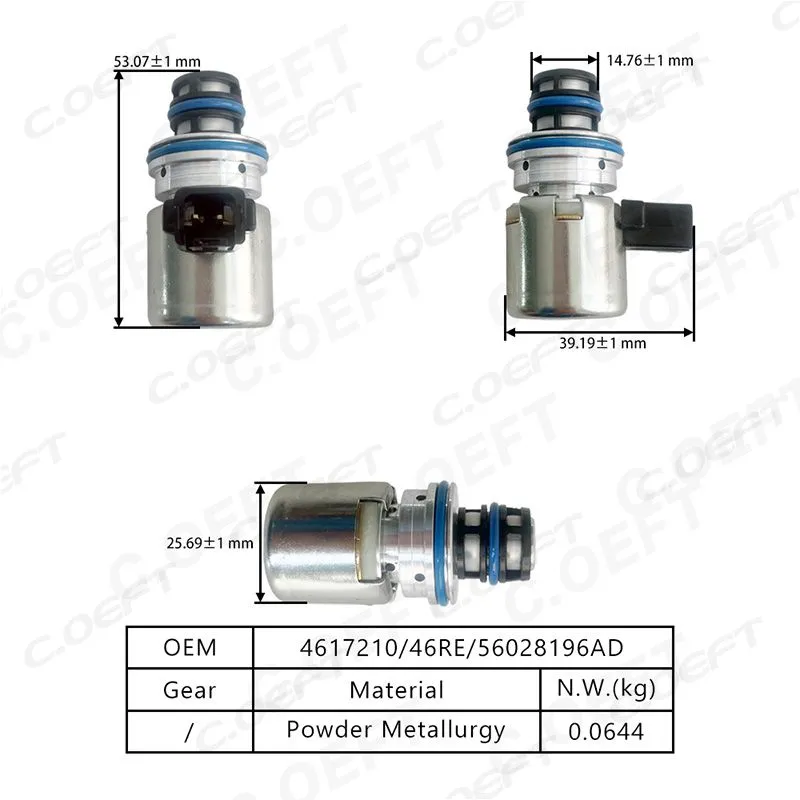 For JEEP Dodge RAM 46RE Transmission Solenoid valve 4617210/46RE/47RE/42RE/56028196AD
