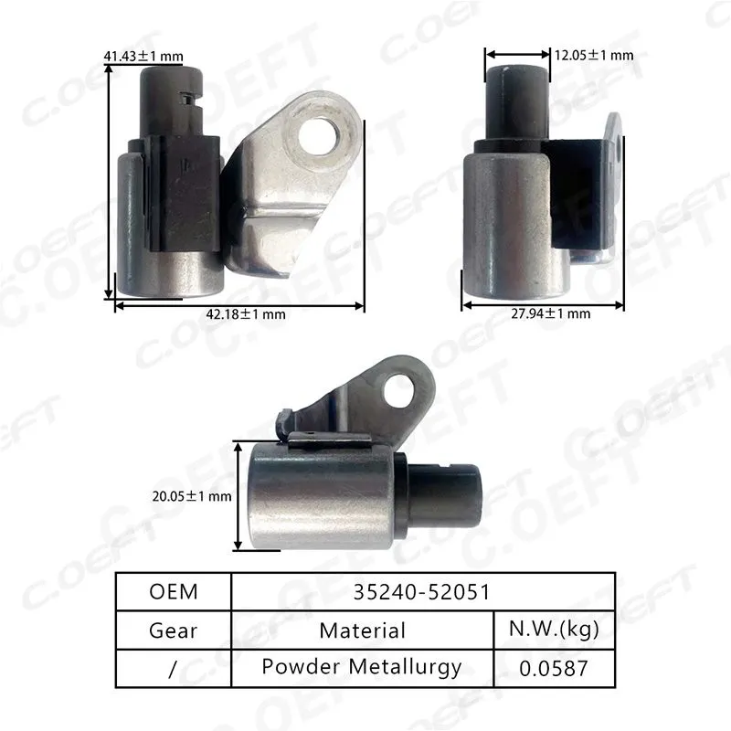 For Toyota U340E / U341E Transmission Solenoid valve 35240-52051