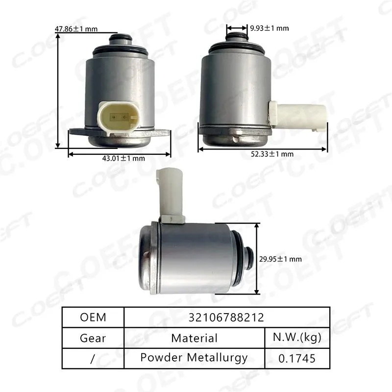 For BMW Steering Gear Solenoid Valve 32106788212