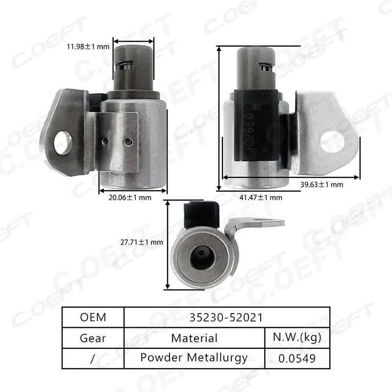 Automatic Transmission Solenoid 35230-52021 Rebuild Auto Parts for Toyota A340 Gear Boxes