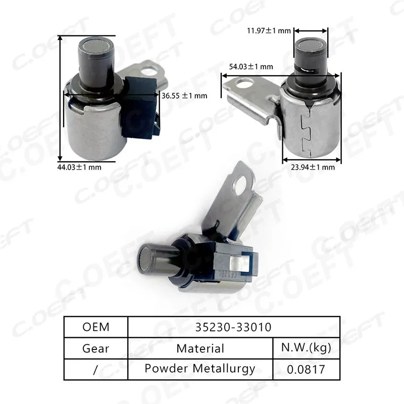 Refabrication High Quality Transmission Solenoid Valve 35230-33010 for Toyota Highlander U250E