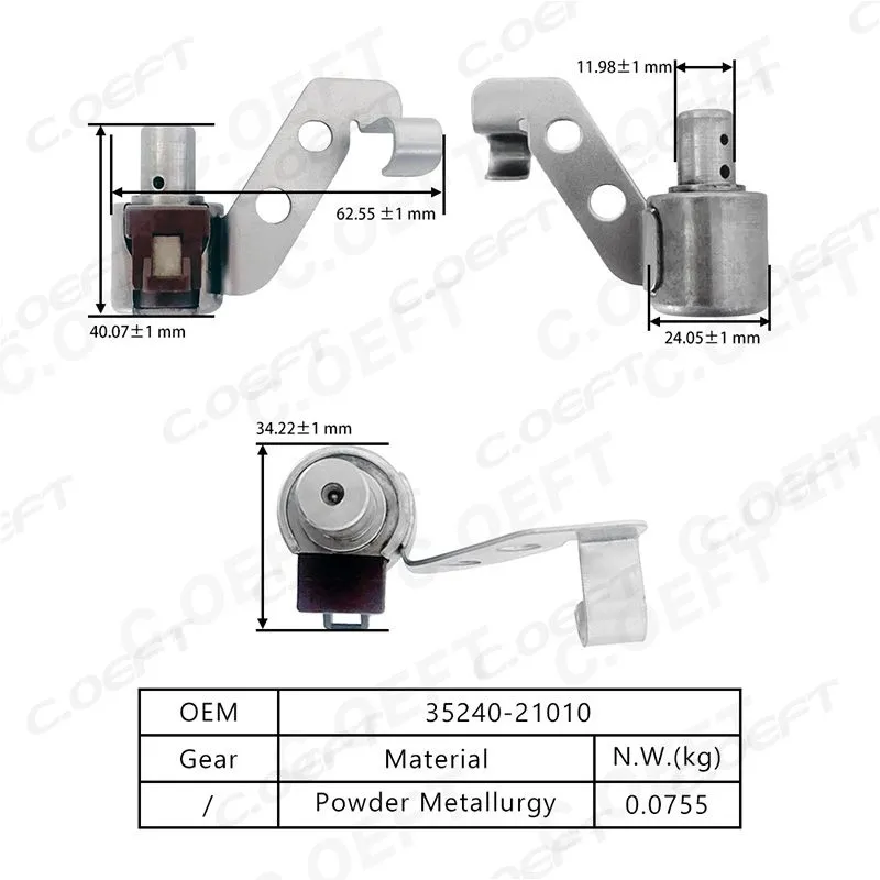 Refabrication High Quality Transmission Solenoid Valve 35240-21010 for Toyota RAV4 U241E