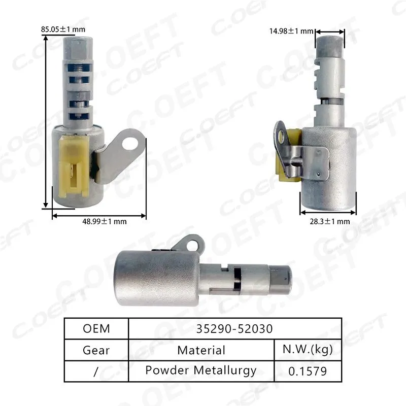 For Toyota U241 Transmission Solenoid Valve(Flat oil passage) 152-0387 35290-52030
