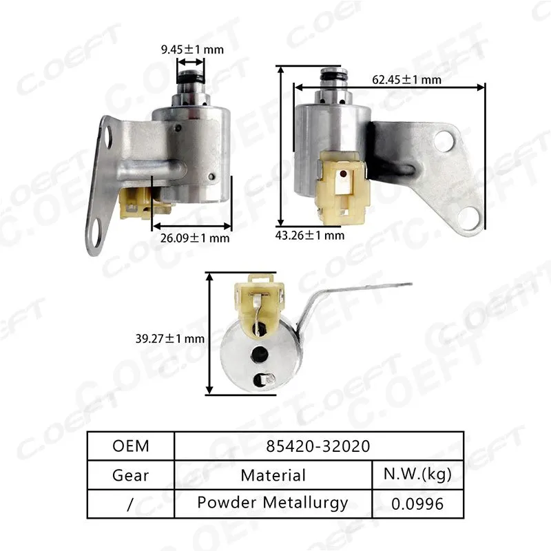 Refabrication High Quality Transmission Solenoid Valve 85420-32020 for Toyota SXV20