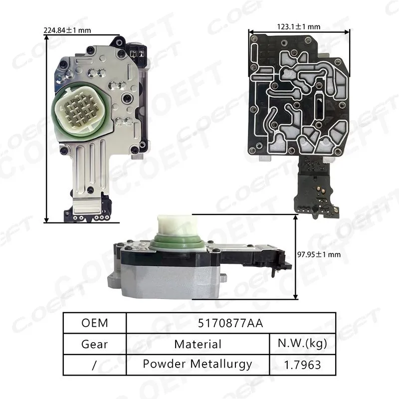 For Dodge / Jeep Grand Cherokee / Ram Pickup Transmission Solenoid Valve 5170877AA