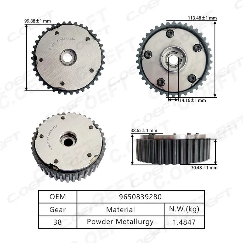 For Peugeot EC4 VVT Timing Gear 0805G4/ 9650839280